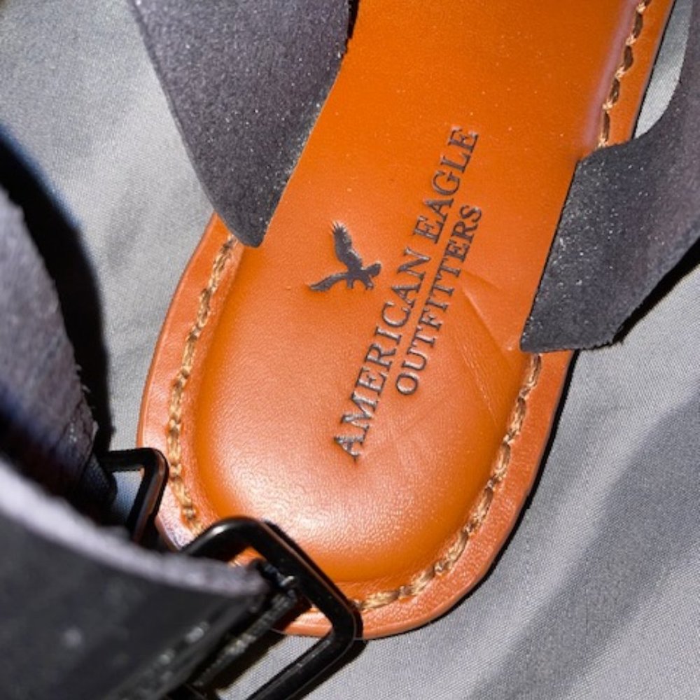 American Eagle Ankle Double Strap Sandals Size 8